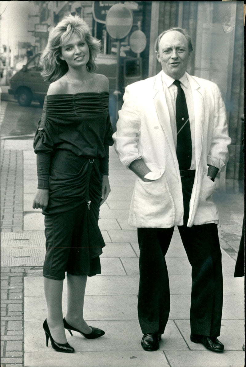 Mr. Neil Kinnock and model, Hollie. - Vintage Photograph