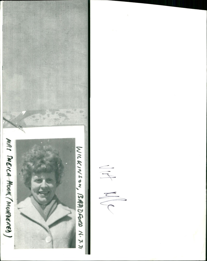 Murdered And Missing Person 1971: - Vintage Photograph