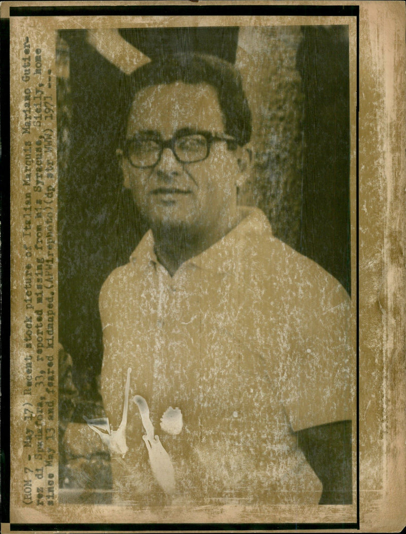 Murdered And Missing Person 1971: - Vintage Photograph