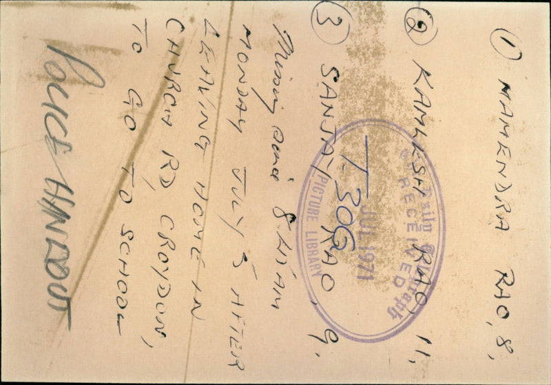 Murdered And Missing Person 1971: - Vintage Photograph