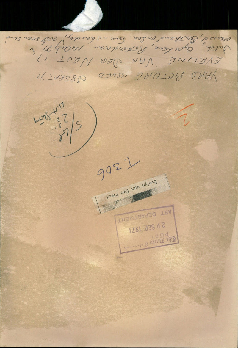 Murdered And Missing Person 1971: - Vintage Photograph