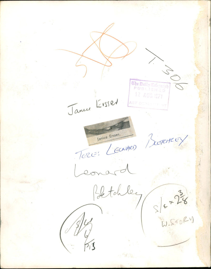 Murdered And Missing Person 1971:janice Ersser. - Vintage Photograph