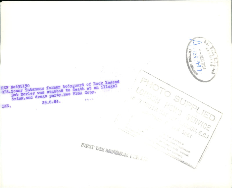 Sonny Tabannar, 1984. - Vintage Photograph