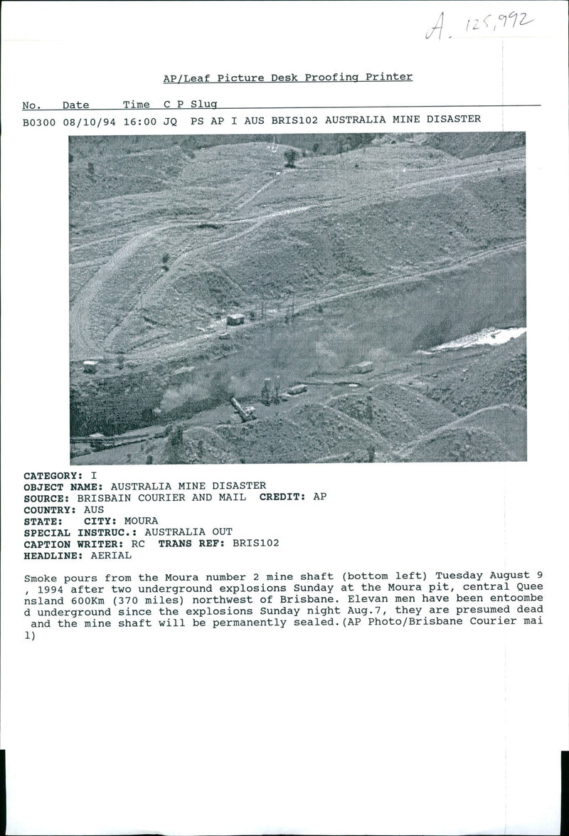 Australia: Coal Mining - Vintage Photograph