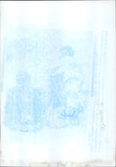 Iraq war pow:u.s marine leans over. - Vintage Photograph