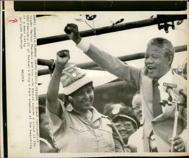 Nelson Mandela. - Vintage Photograph