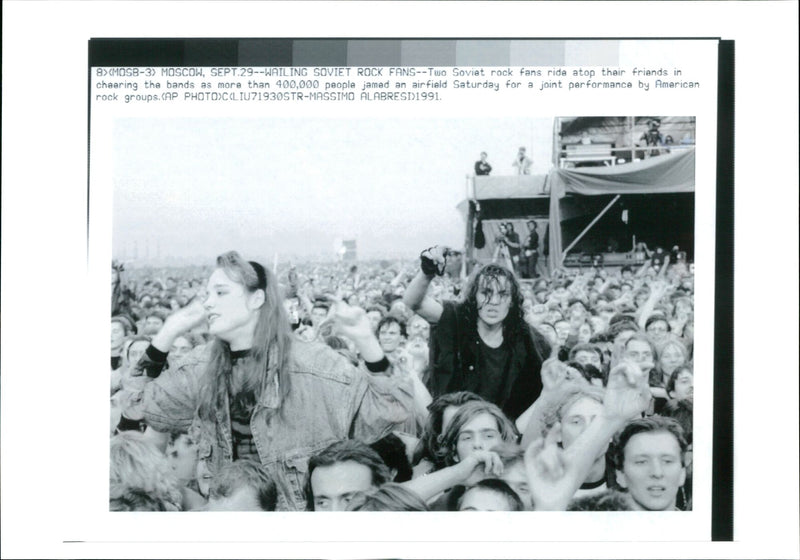 Russia Rock Concerts - Vintage Photograph