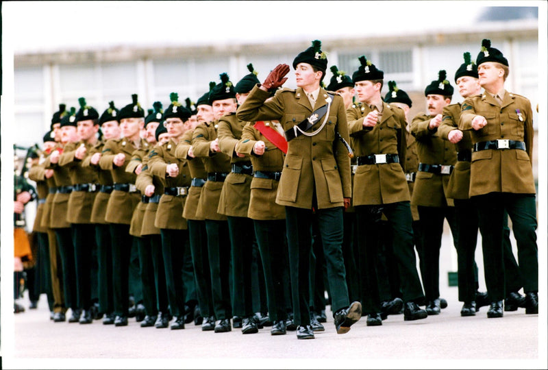 The Royal Irish Rangers celebrated St Patrick's Day - Vintage Photograph