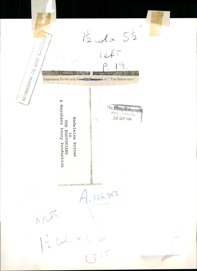 Madeleine Potter - Vintage Photograph