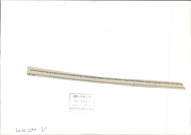 Charles Dickens Writer. - Vintage Photograph