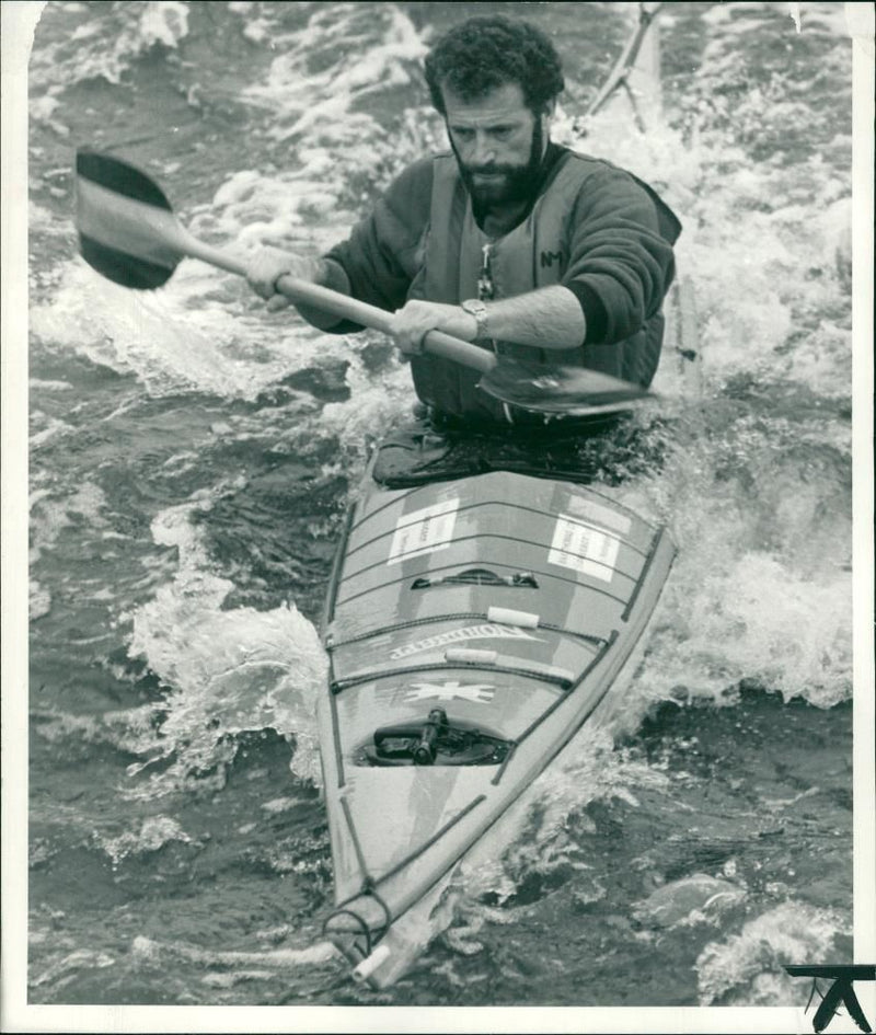 Expeditions: British Kayak: Nigel Matthews. - Vintage Photograph