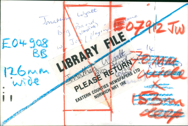 Musician:jonathan wyatt big band. - Vintage Photograph