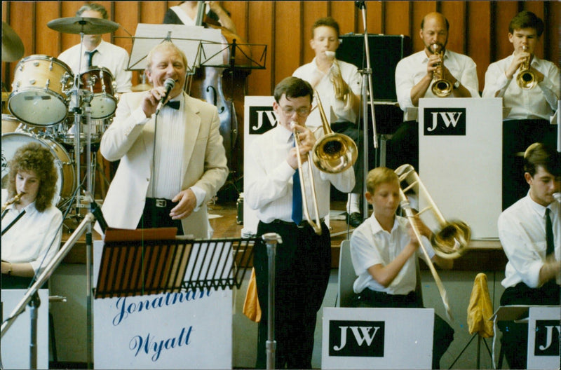 Musician:jonathan wyatt big band. - Vintage Photograph