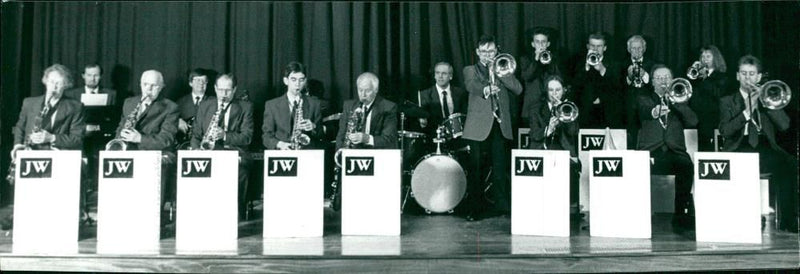 Musician:jonthan wyatt big band. - Vintage Photograph