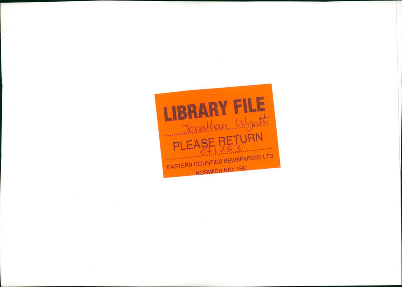 Musician:jonathan wyatt. - Vintage Photograph