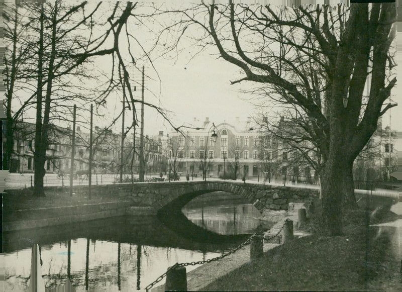 Amal. ÃmÃ¥lsÃ¥n by the square - Vintage Photograph
