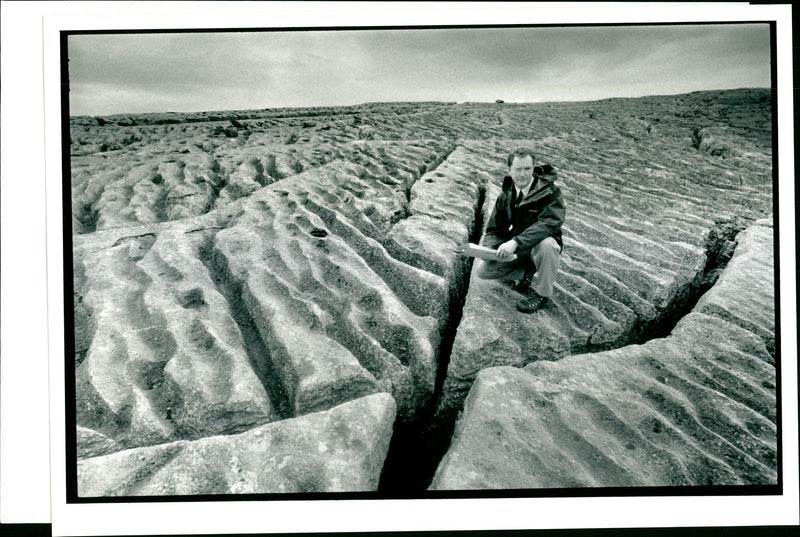 Pavements limestone. - Vintage Photograph