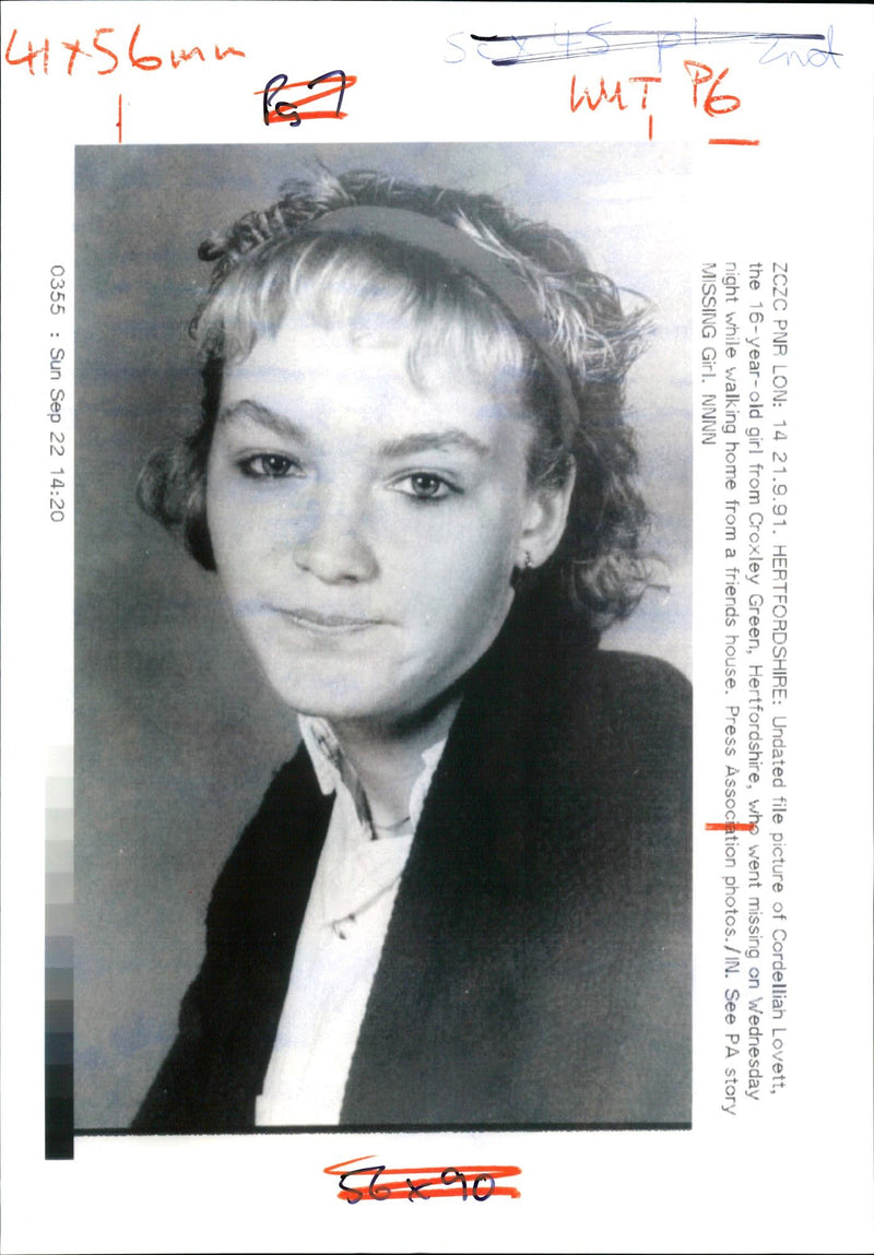 girl murdered - Vintage Photograph