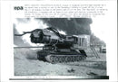 Iraq in war Kuwait oil fires - Vintage Photograph
