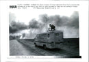 Iraq in war Kuwait oil fires - Vintage Photograph
