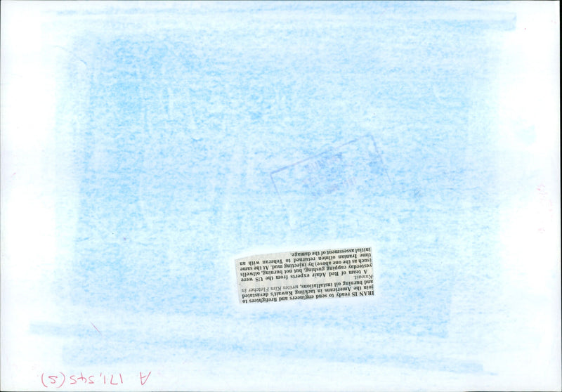 Iraq in war Kuwait oil fires - Vintage Photograph