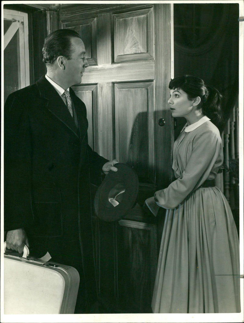 Lesley Nunnerley and Dennis Price. - Vintage Photograph