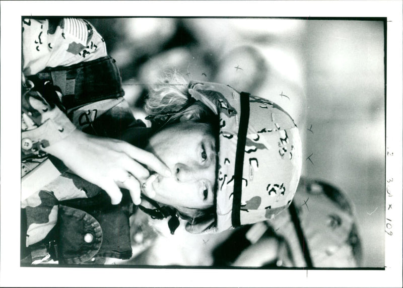 Unidentified soldier. - Vintage Photograph