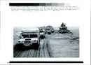 Vehicles pf the 2nd Division Marines. - Vintage Photograph