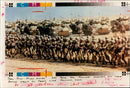 Gulf War: Men of the third Bn, Royal Regt of Fusiliers. - Vintage Photograph