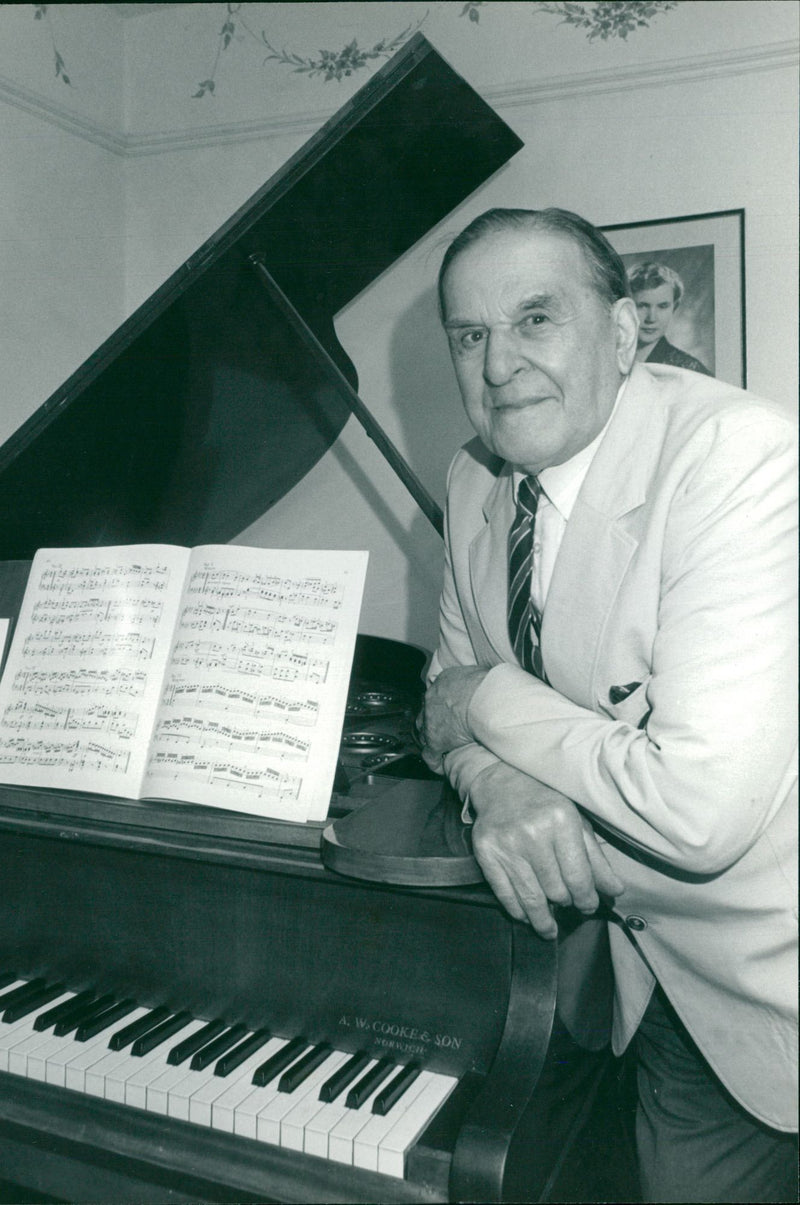 Donald Wright:Musical Farmer - Vintage Photograph