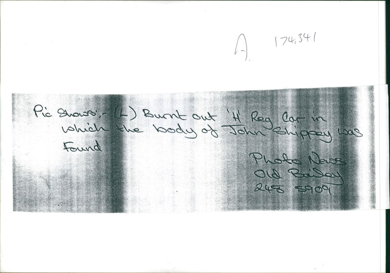 Murdered casanova finance boss Shippey john. - Vintage Photograph