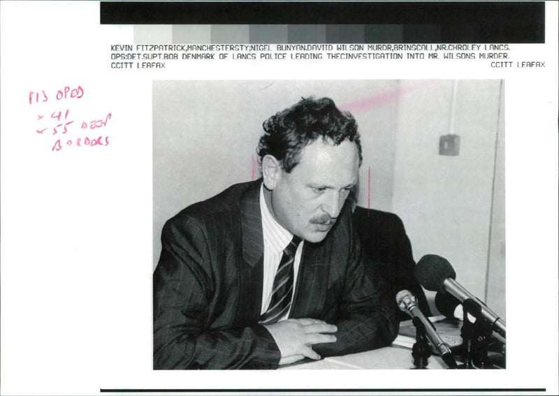 Nigel sunyan Wilson David murder. - Vintage Photograph
