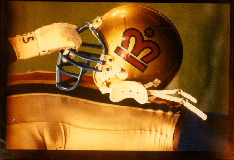 American football british teams: - Vintage Photograph