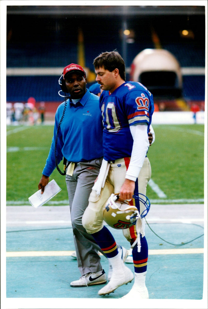 American football british teams: - Vintage Photograph