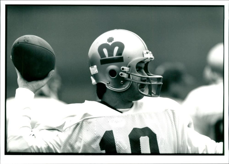 American football british teams: - Vintage Photograph