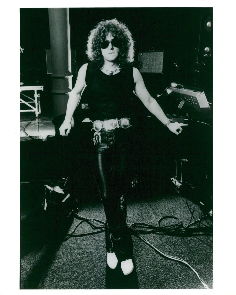 British musician and songwriter Ian Hunter. - Vintage Photograph