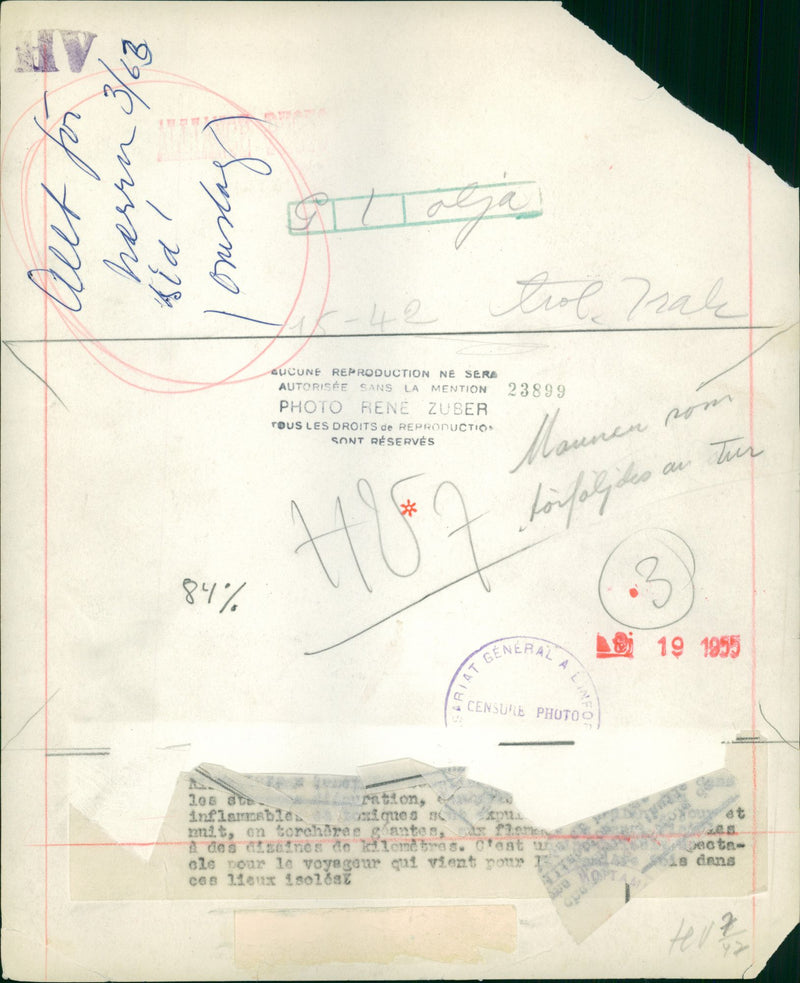 1955 RENEL LAPSE CREAT COMES IRAQ TURN TROLL ISOLATES MMIT SWEDEN INTERNATIONAL - Vintage Photograph