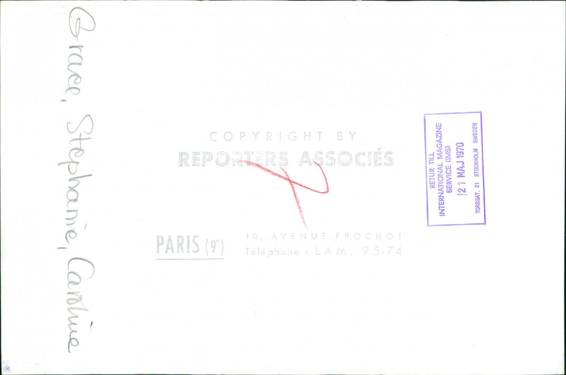 1970 CAROLINE ALBERT MONACO LAUNCH PISTES GSTADT PARIS JEAN PRINCE INTERNATIONAL - Vintage Photograph