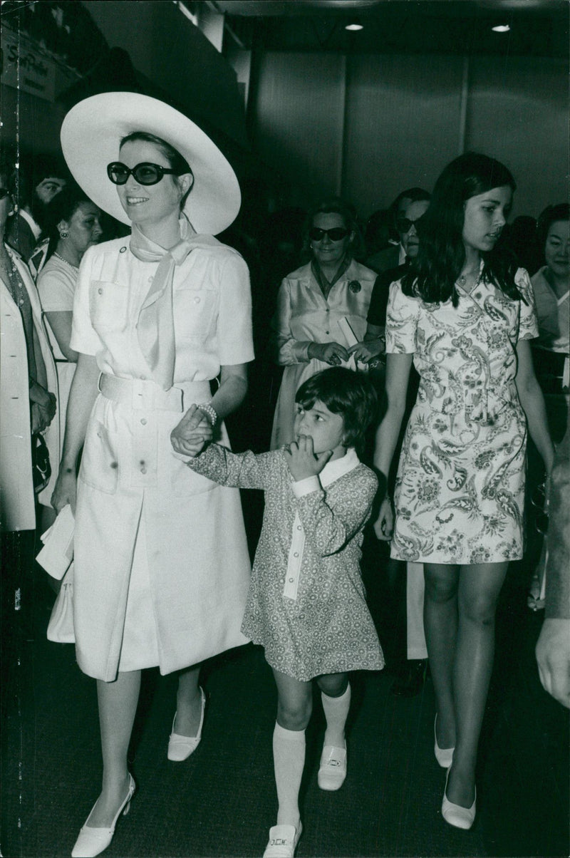 1970 CAROLINE ALBERT MONACO LAUNCH PISTES GSTADT PARIS JEAN PRINCE INTERNATIONAL - Vintage Photograph