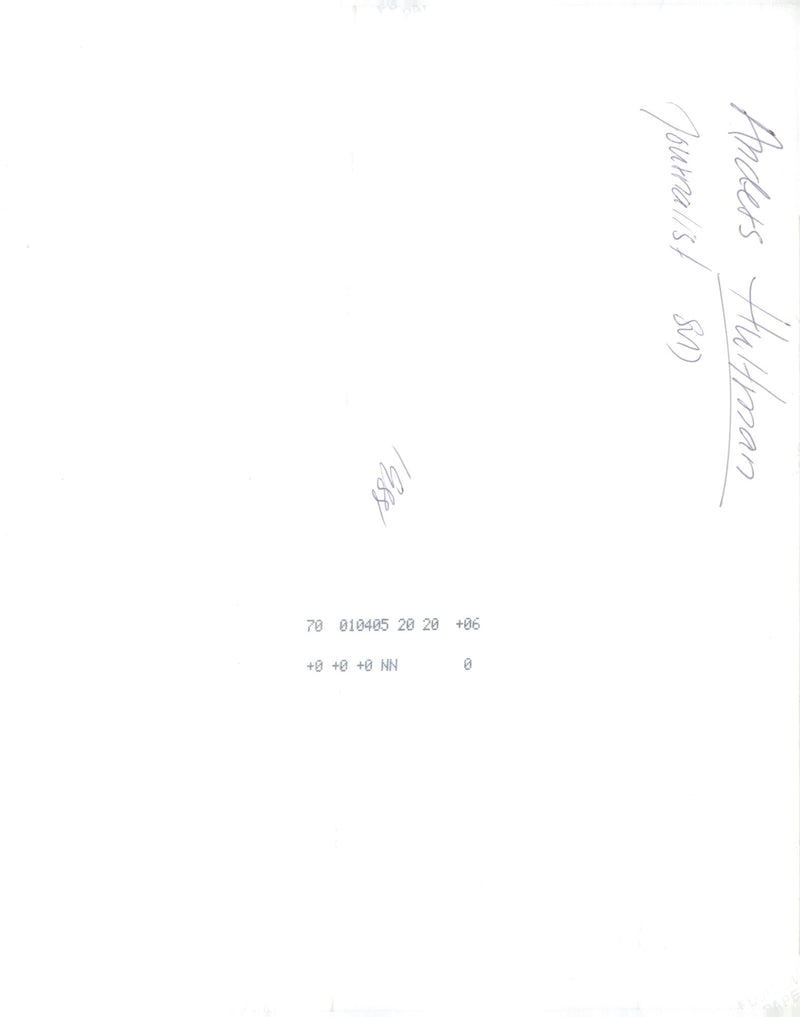 Anders Hultman - Vintage Photograph