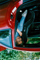 Anders Hultman in his Honda Prelude - Vintage Photograph