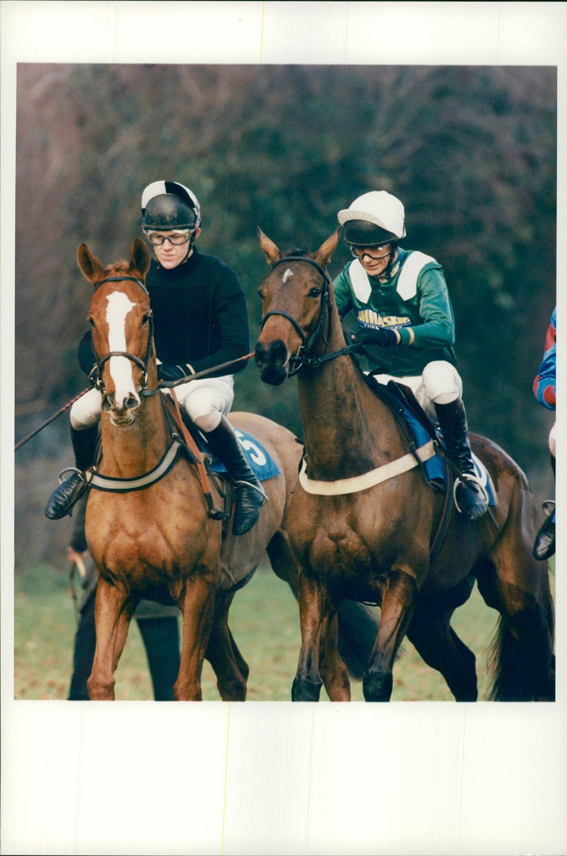 Sir Anthony Peter McCoy with baybellina. - Vintage Photograph