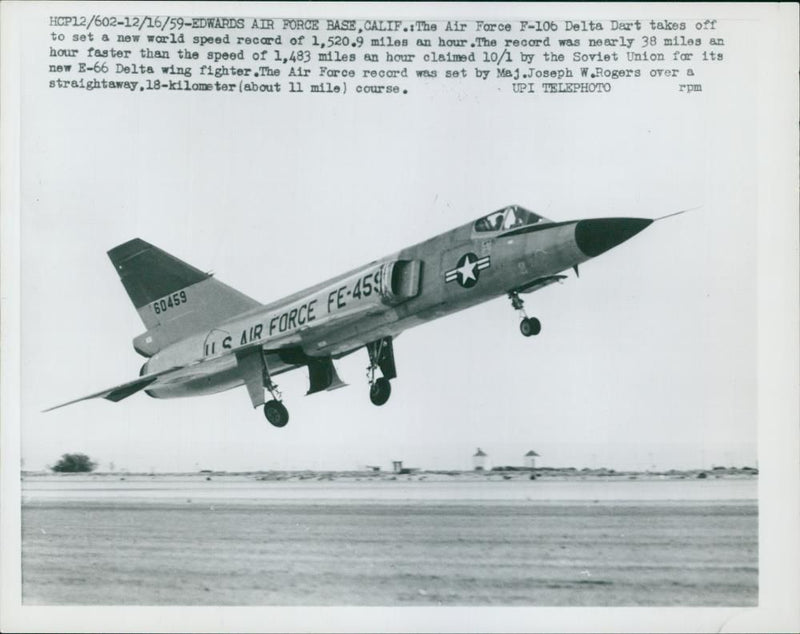 F-106 convair aircraft: - Vintage Photograph