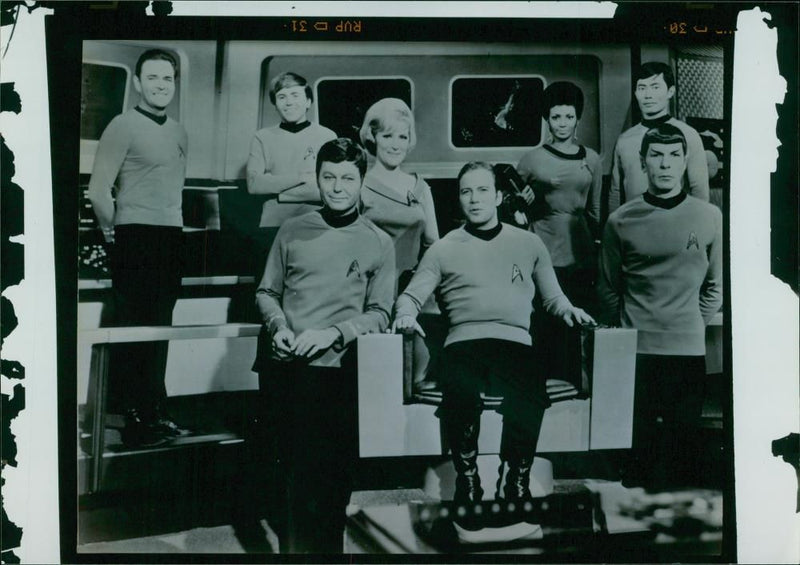 Star Trek casts. - Vintage Photograph