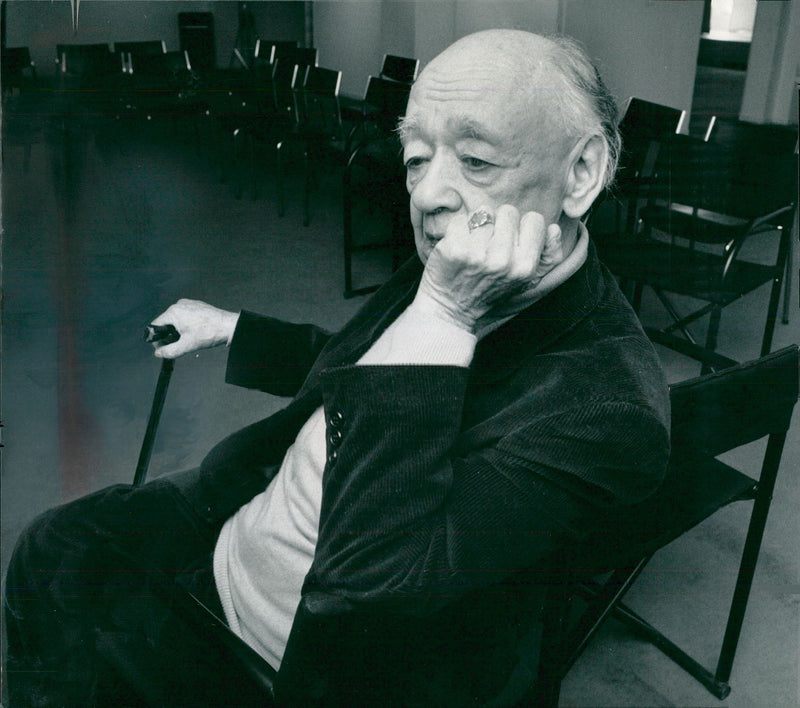 Romanian dramatist EugÃ¨ne Ionesco. - Vintage Photograph