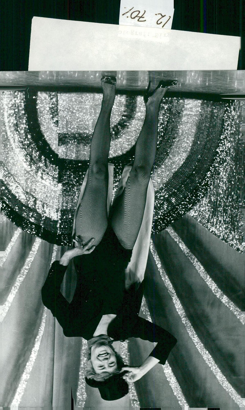 Cilla Ingvar in the review "Angels in town" on Intiman - Vintage Photograph