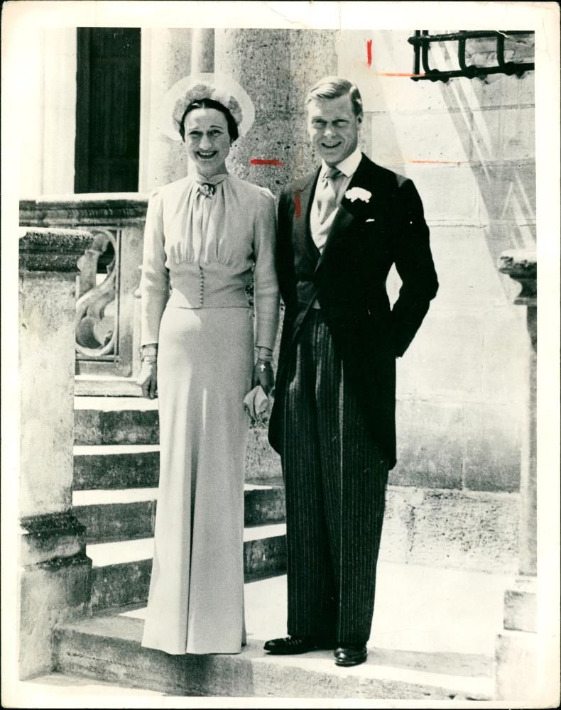 Duke and Duchess windsor 1930-1959:on their wedding day. - Vintage Photograph