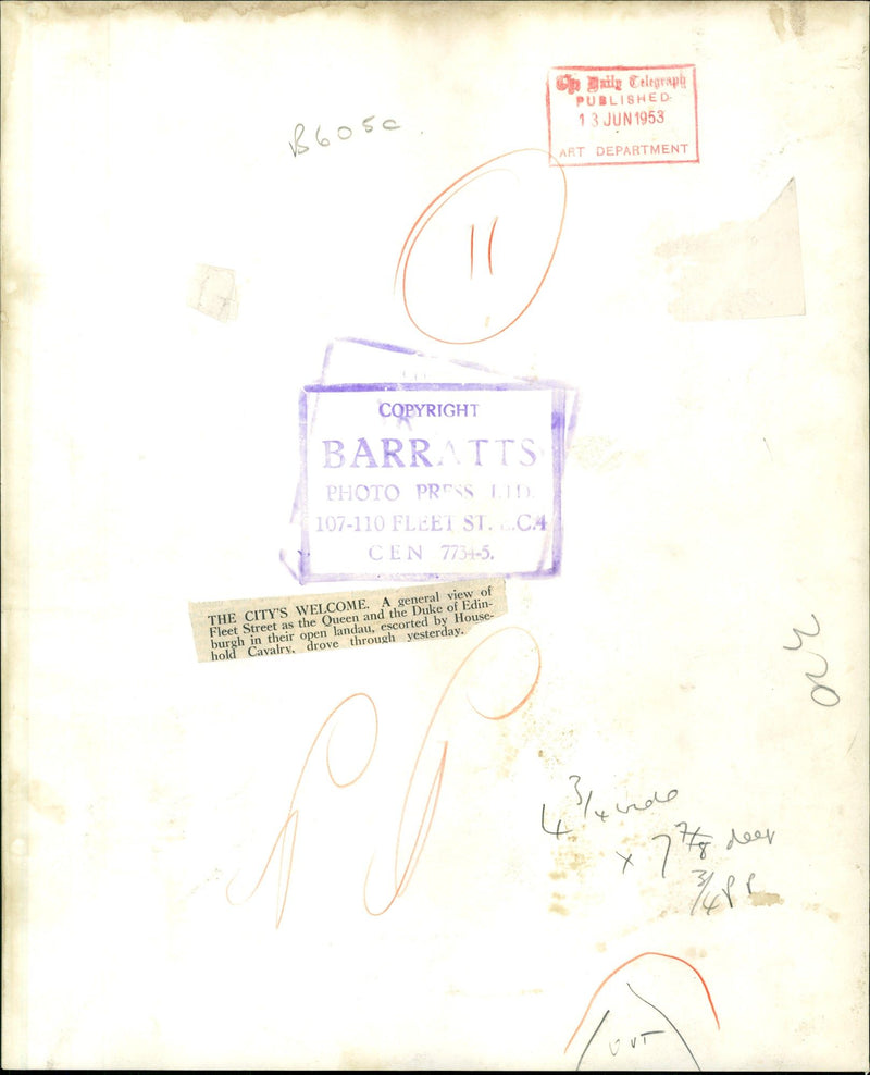 1953 THE QUEEN AND DUKE EDINBURGH - Vintage Photograph