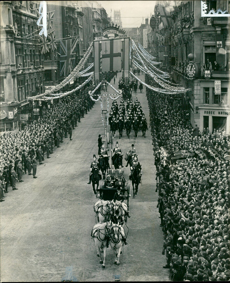 1953 THE QUEEN AND DUKE EDINBURGH - Vintage Photograph
