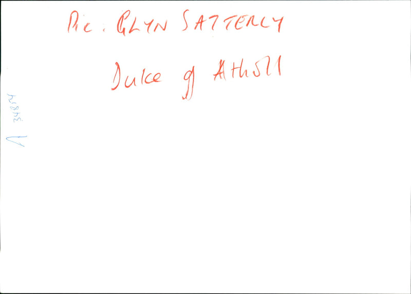 Duke of Athol: - Vintage Photograph